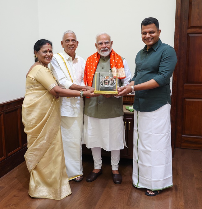 MP Brijesh Chowta meets Prime Minister Narendra Modi