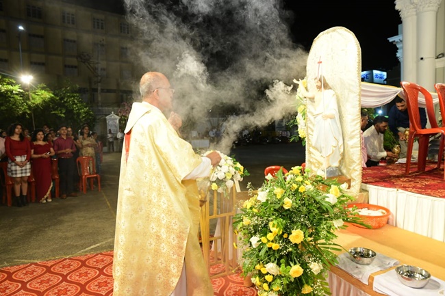 Easter Vigil conducted at Our Lady of Miracles Church, Milagres-Mangalore.