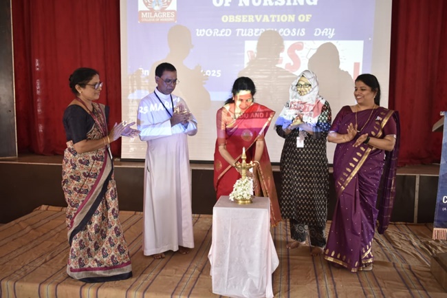 World tuberculosis day was observed by Milagres College of Nursing