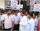 Mangalore: Protest against Congress leaders for not giving ticket to Ivan D’Souza