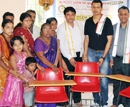 Rotary Club of Mangalore Central distributes Chairs to Continuing Edu Centre, Chilimbigudde