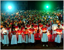 Easter Vigil Mass in Churches Acorss Udupi District