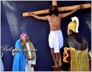Udupi: Good Friday Observed by Moodubelle Parishioners with Live Enacted Way of the Cross