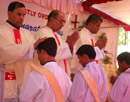 Belthangadi: Bishop Ordains Three Deacons to Priesthood