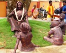 Udupi: Sculptures of Mookajji, Grandchildren unveiled