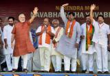 Modi flags off BJP poll campaign with ’India first’ slogan