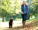 To be healthy, exercise with your pet!