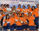 Konkans Dubai emerge winners of Throw Ball while Ace Spikers lifts Volley Ball Trophy at LKAE Tourne
