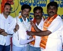 M K Padmanabha elected as town president of BJP Yuva