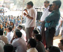 Udupi: Brahmavar Taluk Rachana Horata Samiti Begins Hunger Strike Demanding Taluk Status to Brahmava