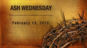 With Ash Wednesday Starts Lenten penitence With Ash Wednesday Starts Lenten penitence