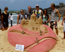 Udupi: Sand Sculpture on World Heart Day Draws Foreign Tourists at Kaup Beach