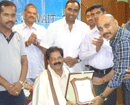 Kuwait: Bunts Sangh felicitates Sri Matha Lakshani Old Age Home Founder K Harish Pergade