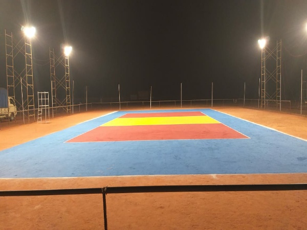 Udupi: Preparations for Lawrencian State-level Volleyball Tournament near completion