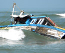 Udupi: Trawl-Boat Capsizes in Bay of Nandini Rivulet & Arabian Seat at Padubidri
