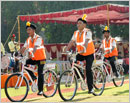 Manipal: Launch of inner campus bicycle patrol