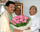 Mangalore: MP Nalin Kumar Kateel visits Bishop house