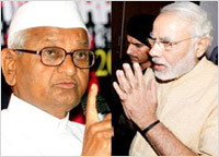 BJP is communal, never praised Modi as secular: Anna Hazare