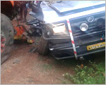 Three killed, 15 injured in jeep-tanker collision