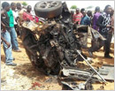 14 dead as suicide car bomb hits church in Nigeria