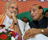 Modi takes dig at Advani, describes Rajnath as ’large hearted’