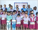 Udupi: Belle Parish Aided School Alma Mater distributes notebooks, uniforms, scholarships to Student