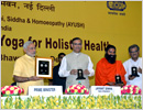 New Delhi: Dr Veerendra Heggade attends World Yoga Day with PM Narendra Modi