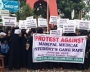 Udupi: Girl’s Islamic Organization Protests Condemning Gang Rape of Medico at Manipal