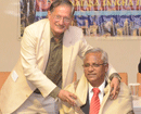 Karnataka Sangha Sharjah Felicitated J.R. Lobo & Ronald Colaco In Dubai