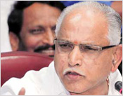 B S Yeddyurappa plays spoilsport for BJP