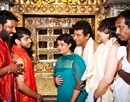 Udupi: Sandalwood actor Shivaraj Kumar Visits Krishna Mutt, Kollur Temple