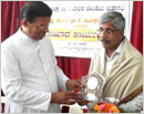 Udupi: Minorities Forum Felicitates J.P. Hegde