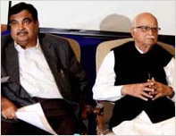 BJP backs Gadkari, Advani skips party’s core group meeting