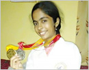 Udupi: Jenisha Lobo from Shankerpura bags National Karate Awards at Mangalore