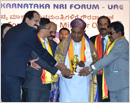 Former PM of India H D Deve Gowda honored by KNRI UAE