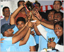 Abu Dhabi: Bunts Dubai won both Throwball trophies at KCO Tournament