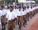 Udupi: RSS Activists Hold Rally in Shirva