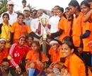 M’lore: Bajpe St. Joseph’s PU College girls football team wins state level football tournament