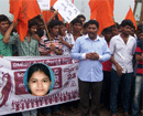 M’lore: ABVP Protests by forming human- chain to Create Nationwide Awareness on Women Safety