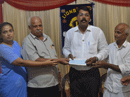 Lions Club, Moodubelle donates Rs. Two lakhs to Manasa, Pamboor