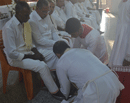 Maundy Thursday observed in Milagres Cathedral, Kallianpur with great devotion