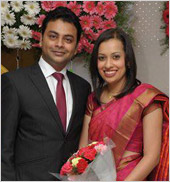 Lindon Antony Saldanha  and Malanie Laura Lewis