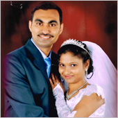 Praveen Alban and Sarina Sharal